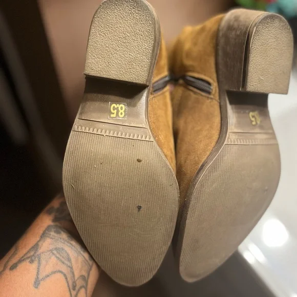 Women’s suede Brown Cowboy 🤠 Boots SIZE 8.5 - Picture 4 of 5